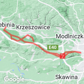 Mapa Kraków - Trzebinia - Kraków